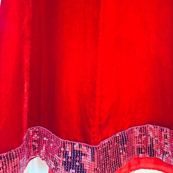 Christmas I Love Gorgeous girls 8-9 red & pink velvet Diva dress sequins holiday - Picture 12 of 16